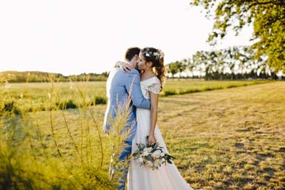 Robe de mariée bohème 